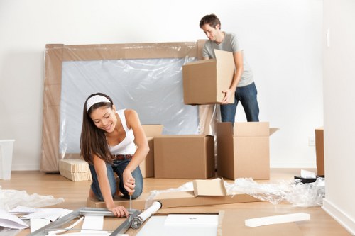 Staff and customers using a clean, secure storage facility safely
